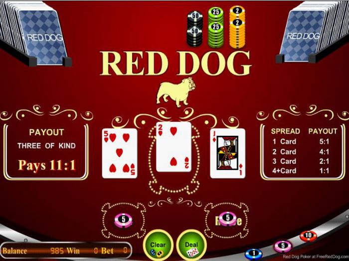 Poker red dog
